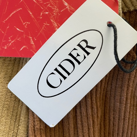 Cider Two tone Corduroy Pants Wide Legs XSmall NWT - Picture 7 of 9